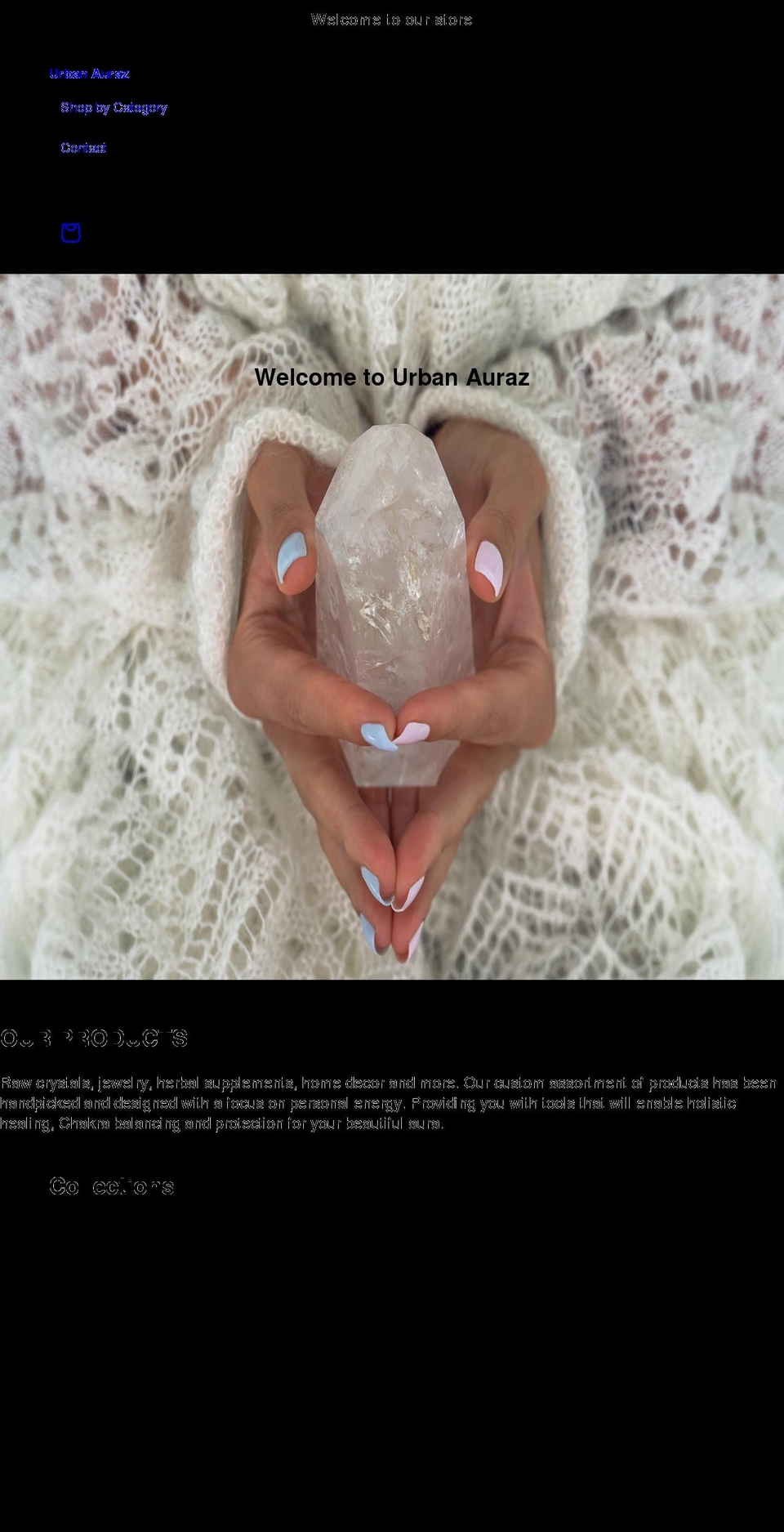 urbanauraz.com shopify website screenshot