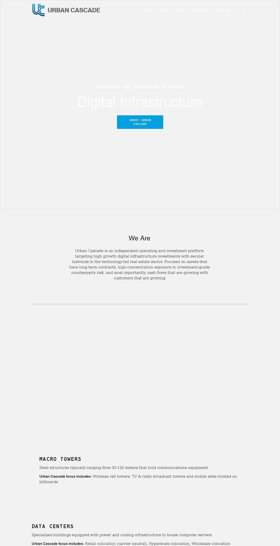urbancascade.com shopify website screenshot
