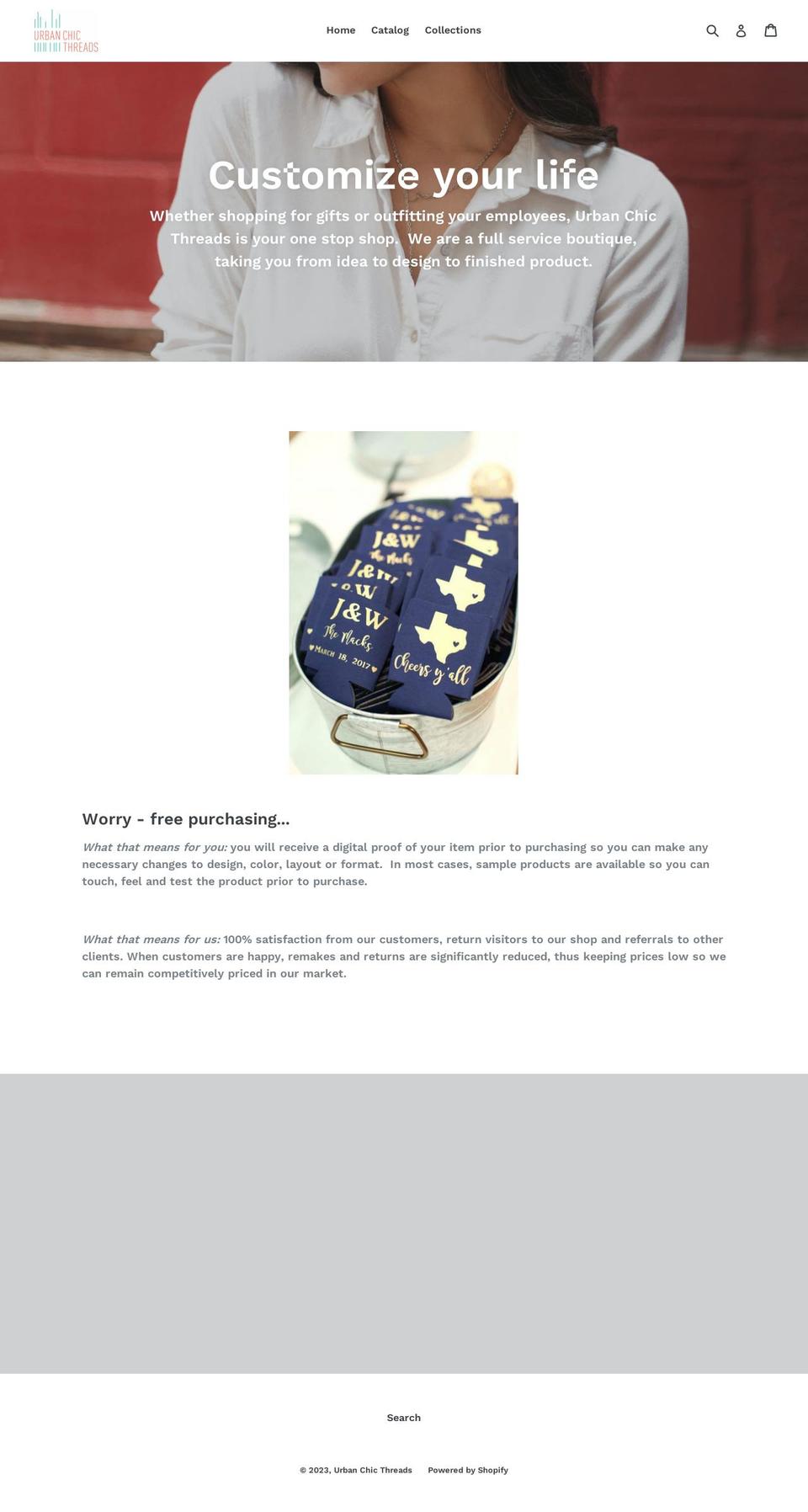 urbanchicthreads.com — Shopify storefront screenshot
