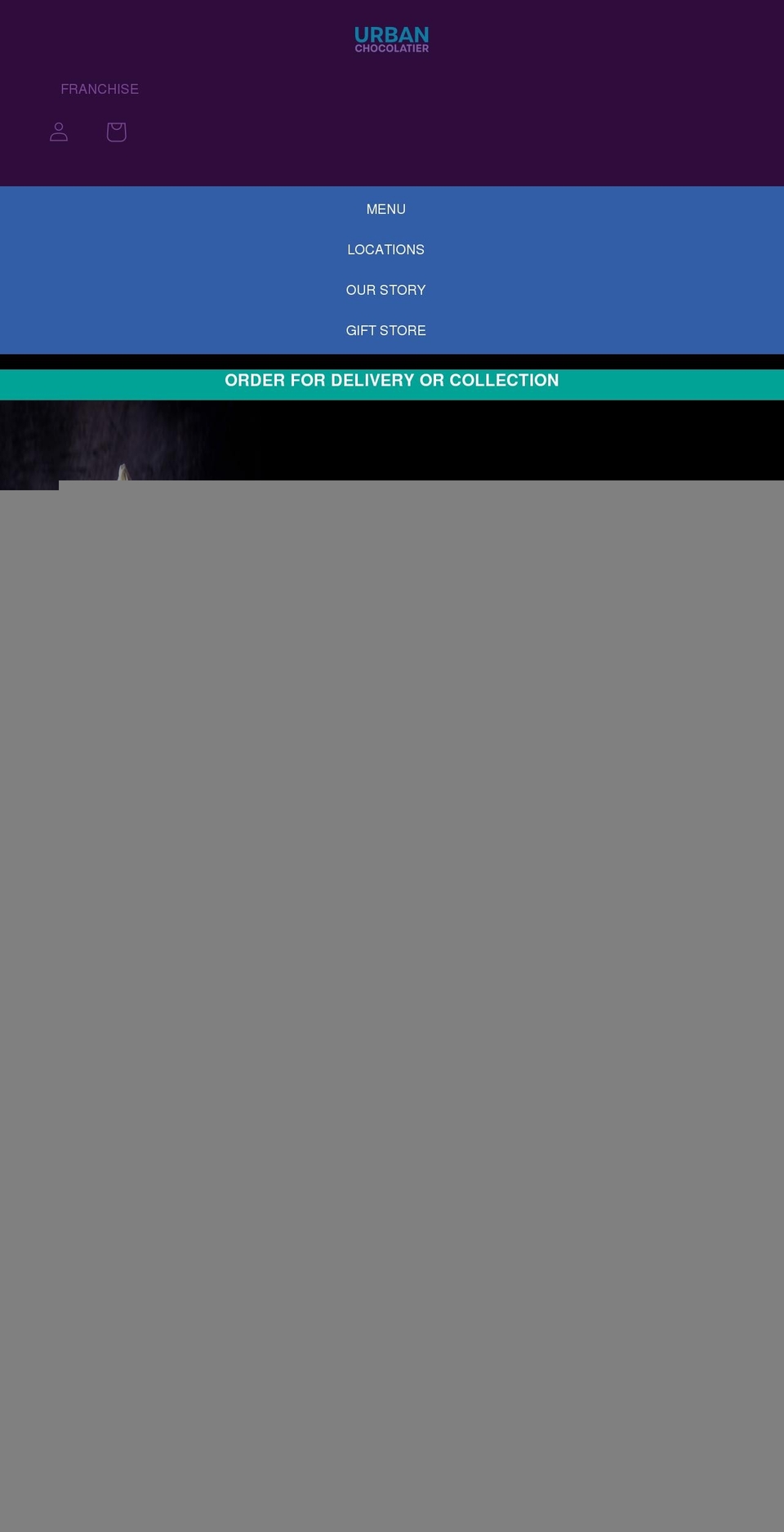 urbanchocolatier.com shopify website screenshot