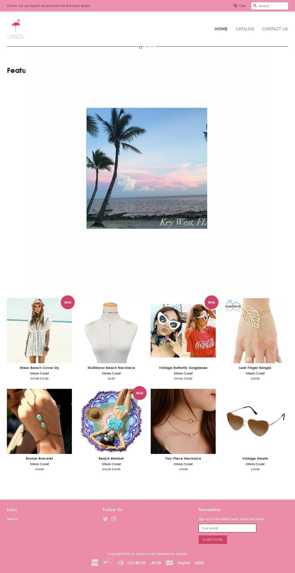 urbancoast512.com — Shopify storefront screenshot