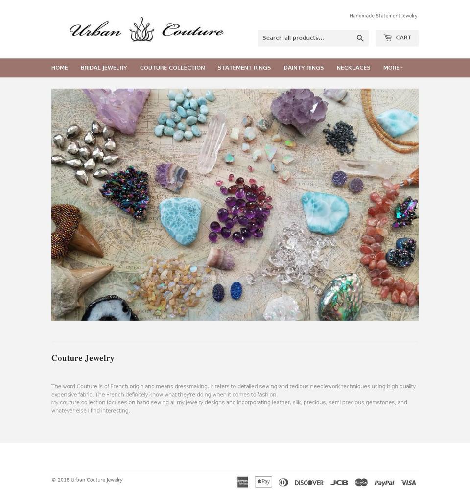urbancouturejewelry.com — Shopify storefront screenshot