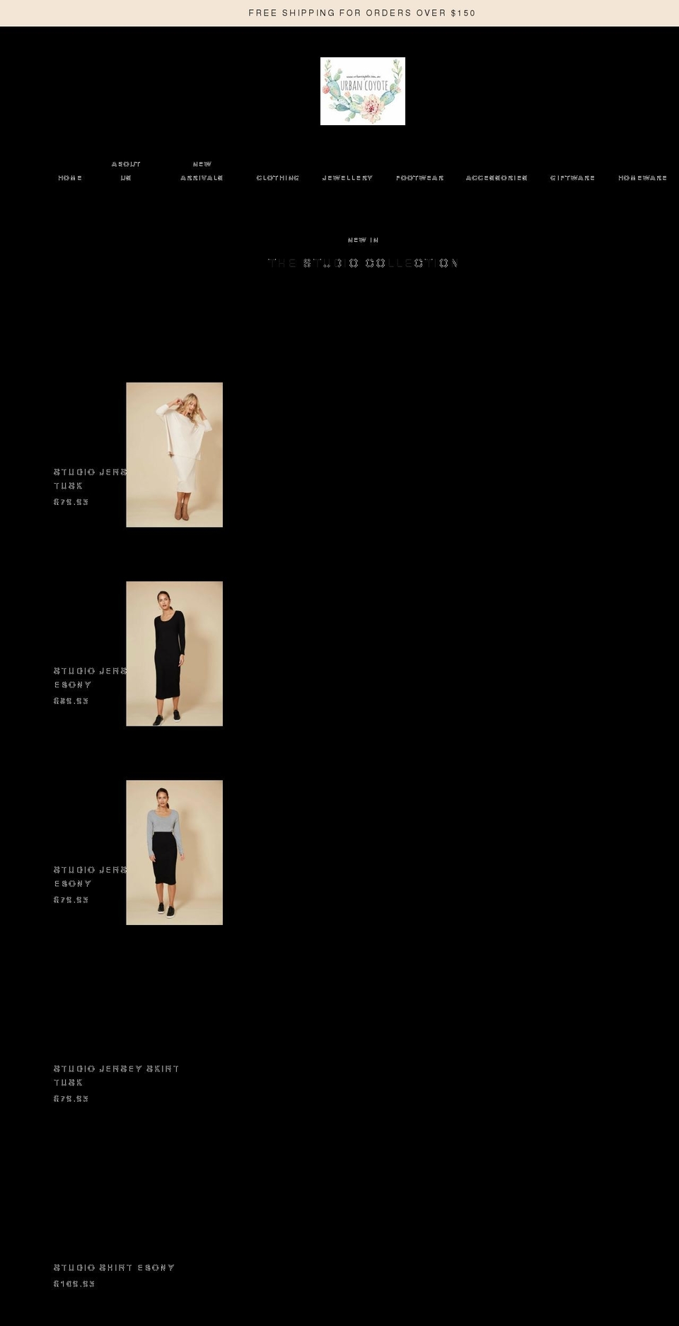 urbancoyote.com.au shopify website screenshot