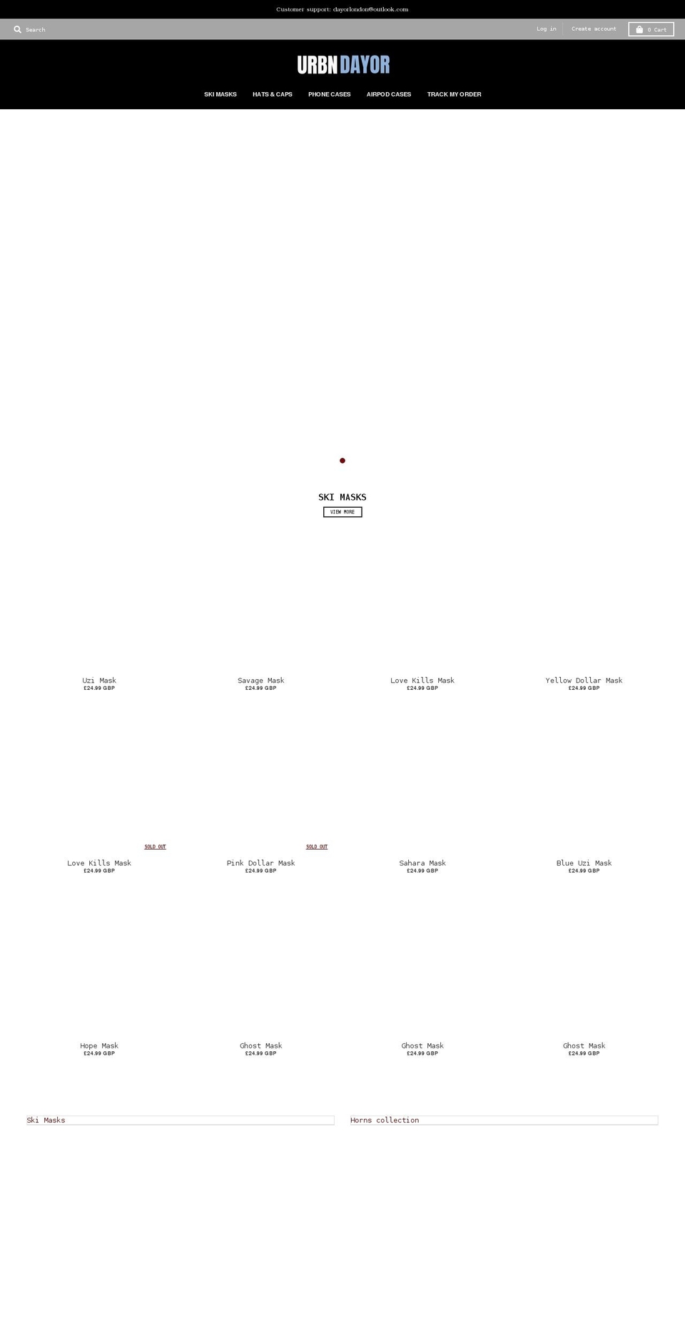 urbandayor.com shopify website screenshot