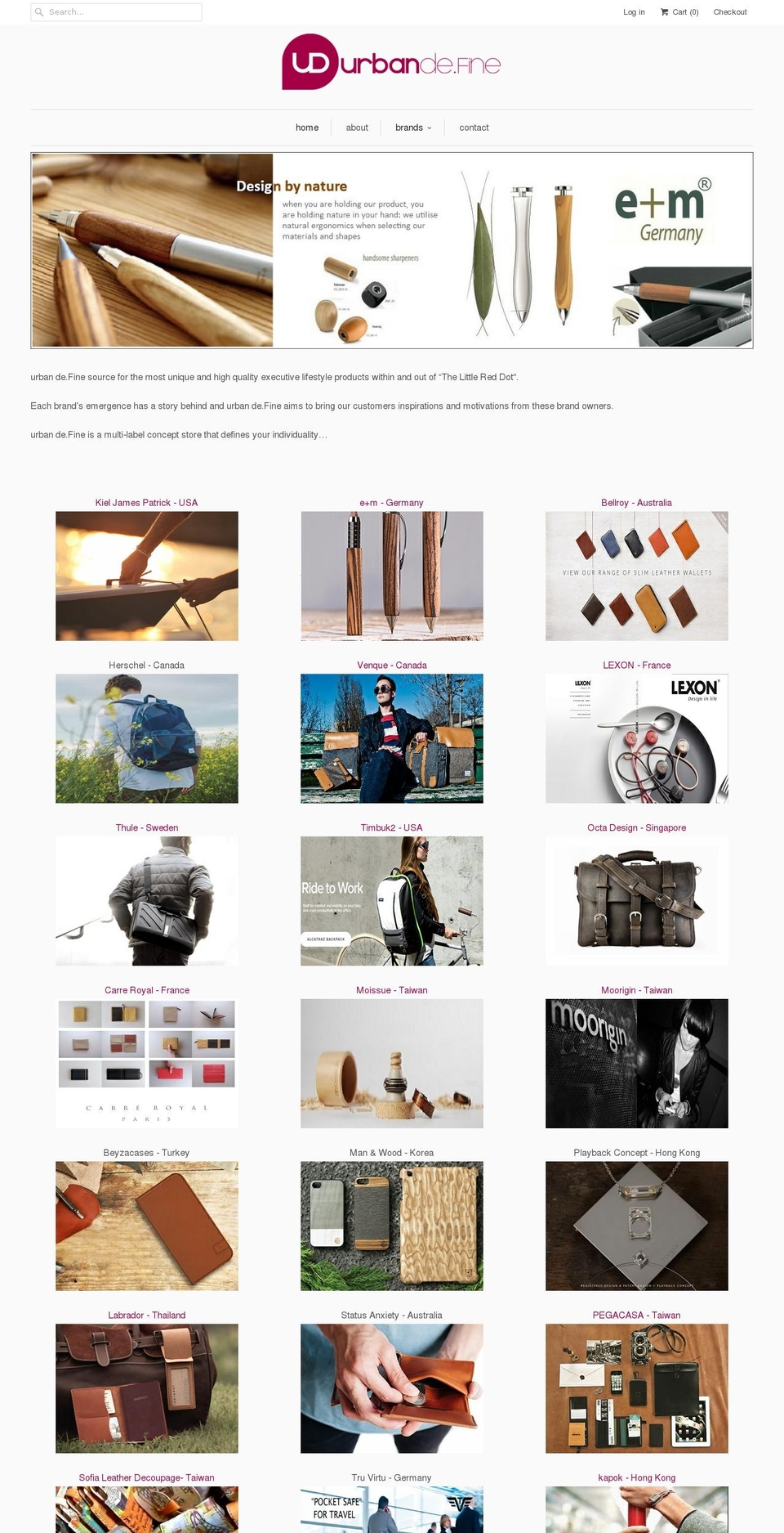 urbandefine.com shopify website screenshot