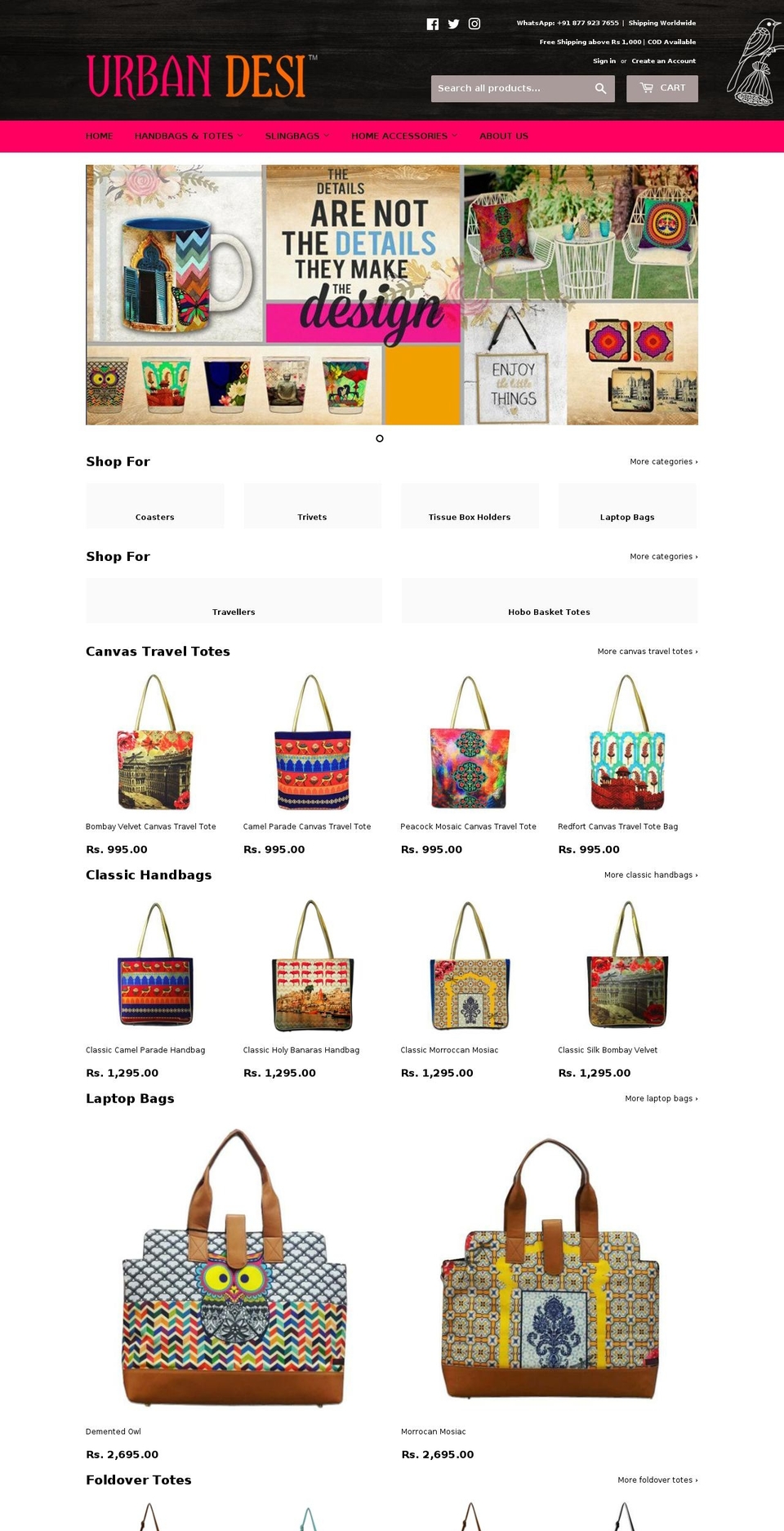 urbandesi.co.in shopify website screenshot