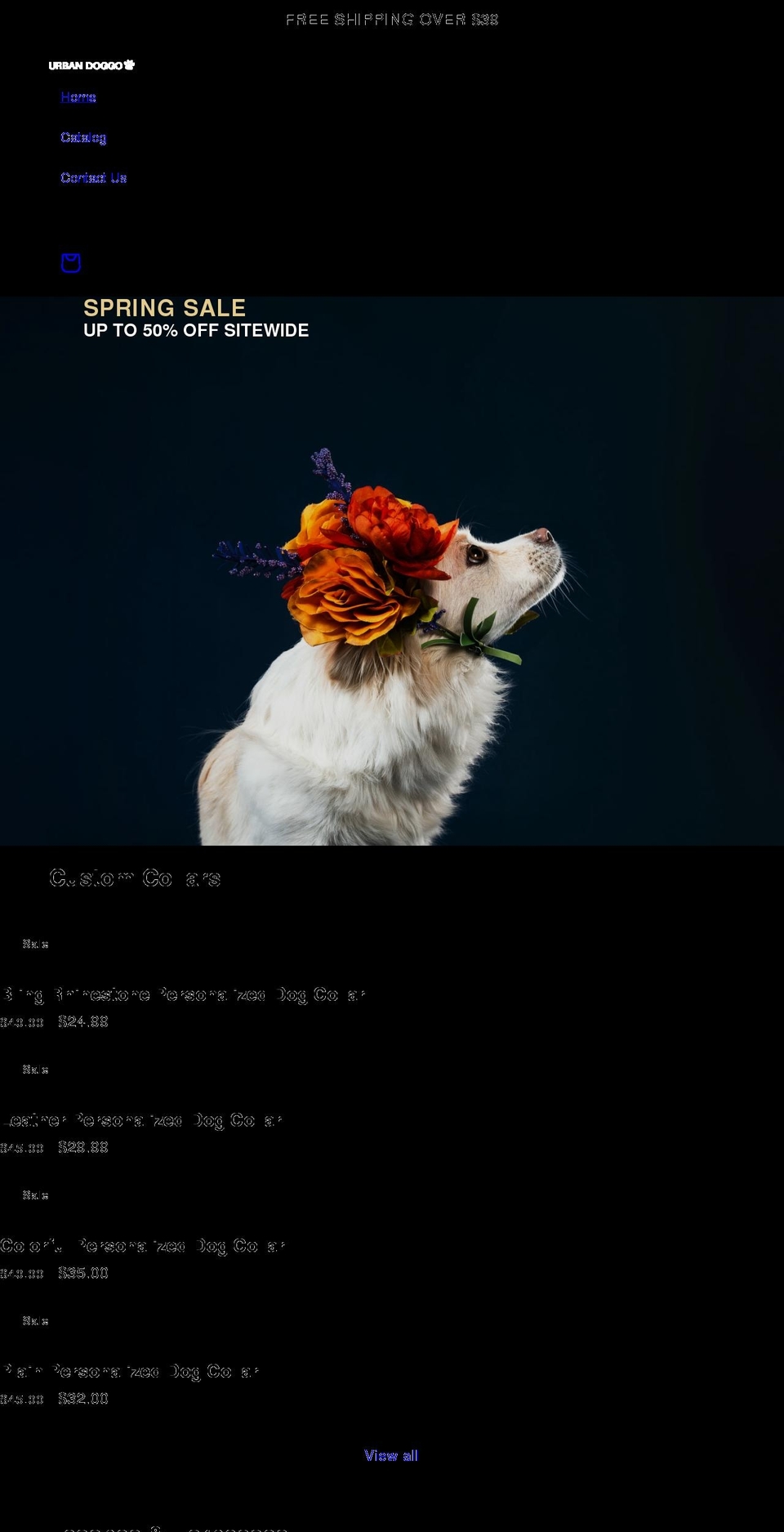 urbandoggo.com shopify website screenshot