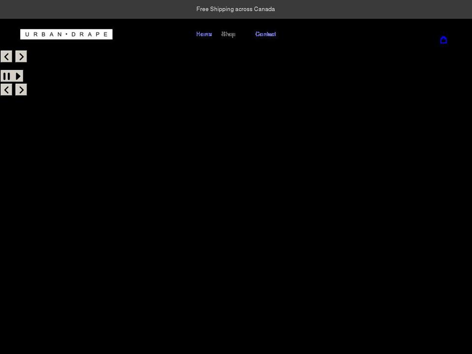 urbandrape.com shopify website screenshot