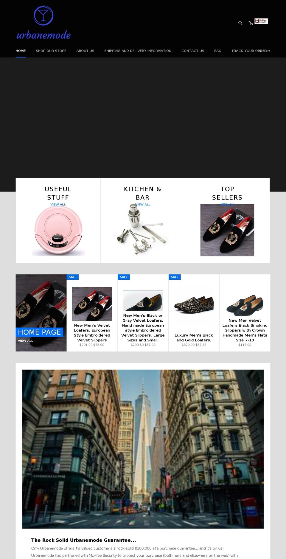 urbanemode.com — Shopify storefront screenshot