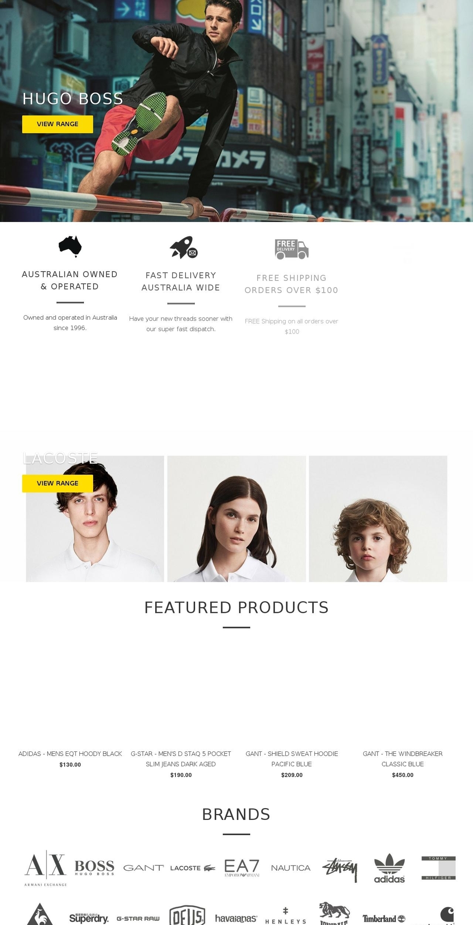 urbanequipment.com.au shopify website screenshot