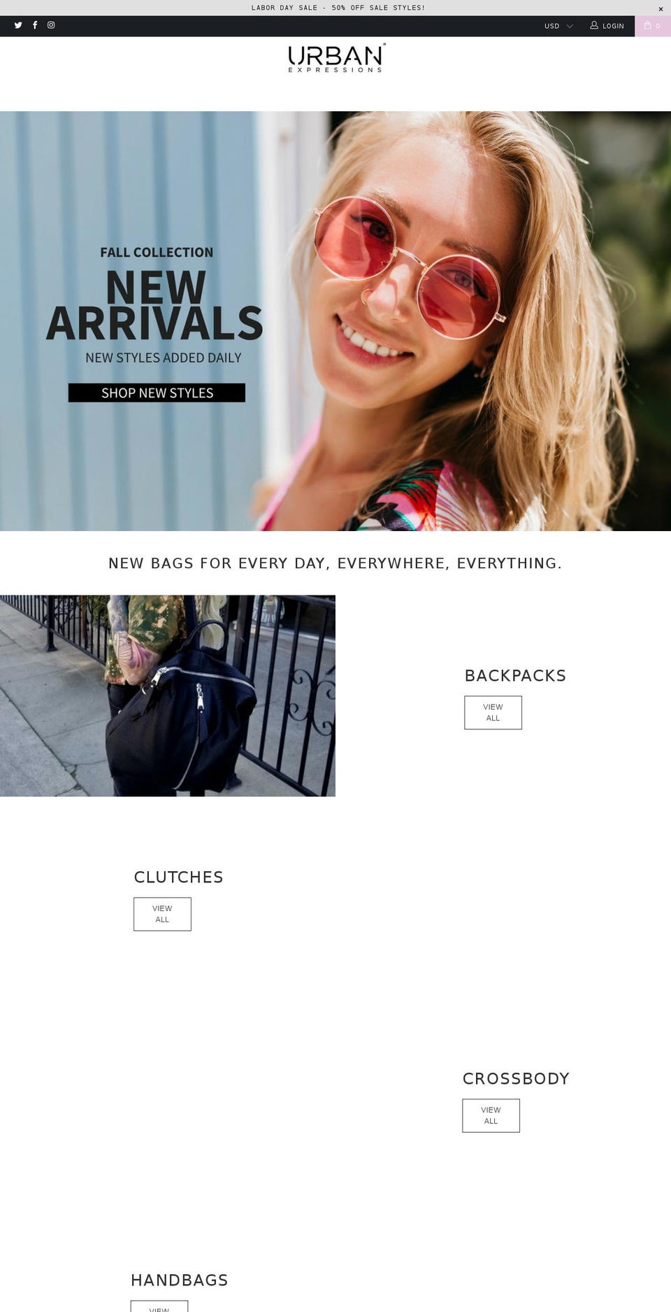 urbanexpressions.mobi shopify website screenshot