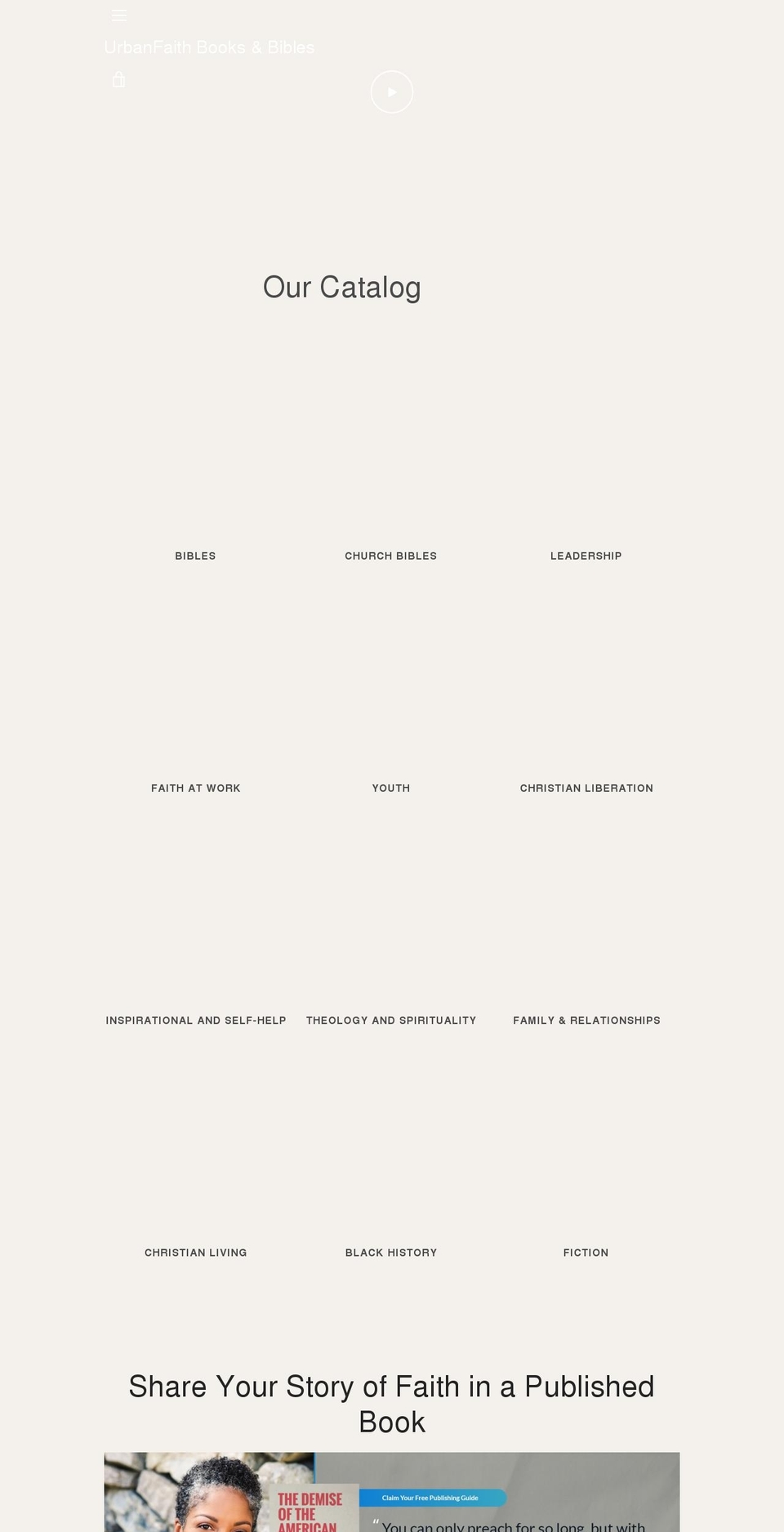 urbanfaithbibles.com shopify website screenshot