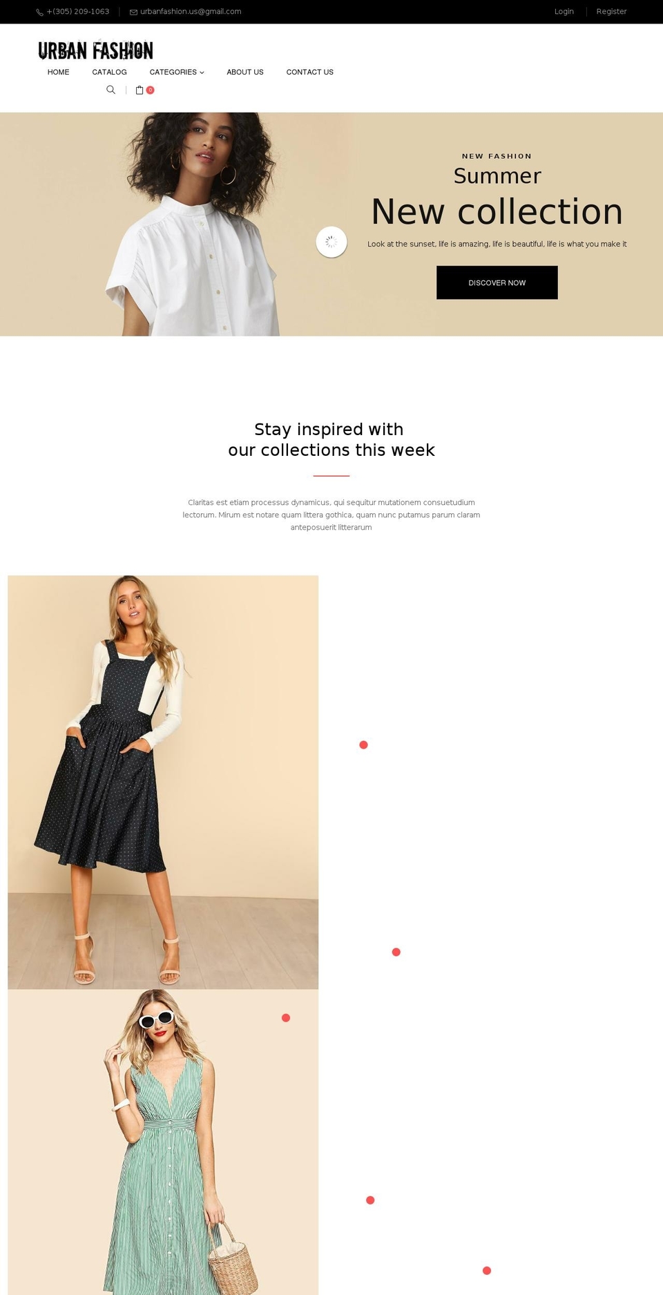 urbanfashion.us shopify website screenshot