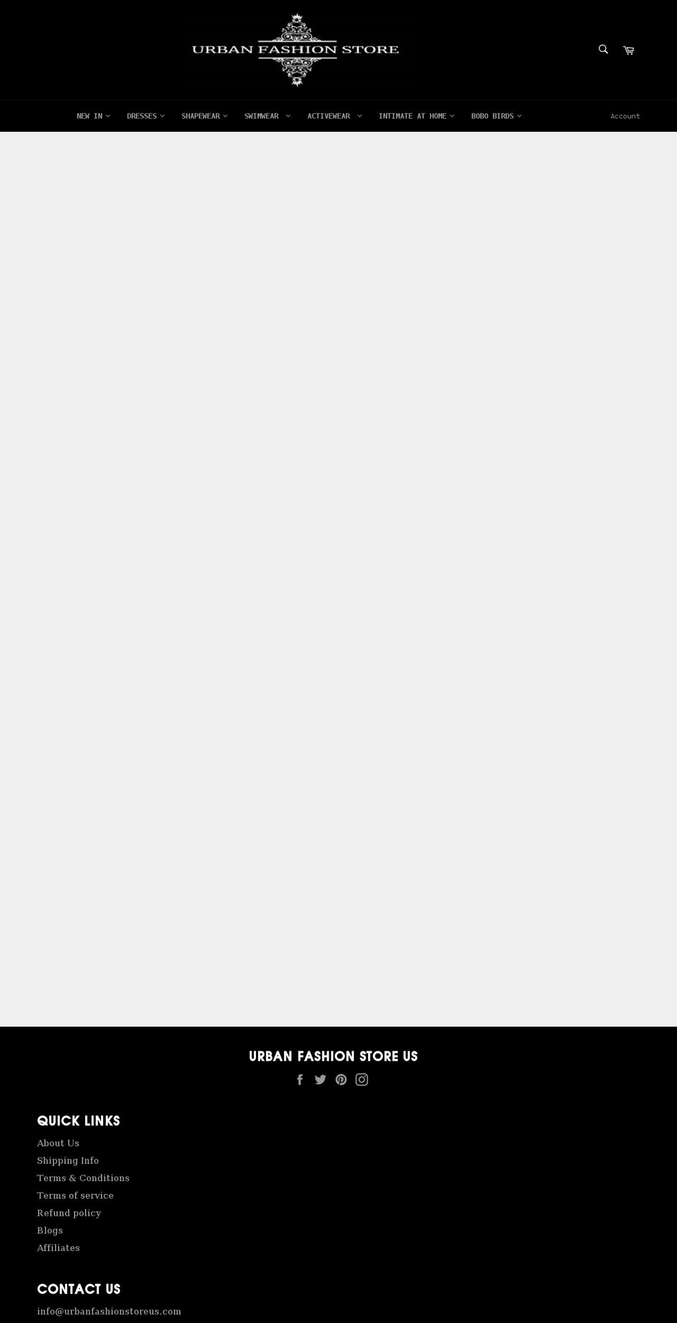 urbanfashionstoreus.com shopify website screenshot