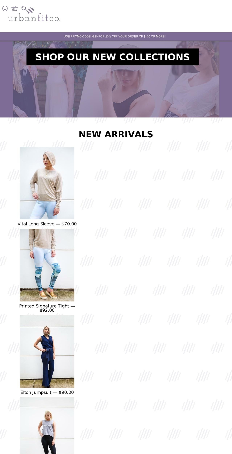 urbanfitco.com shopify website screenshot
