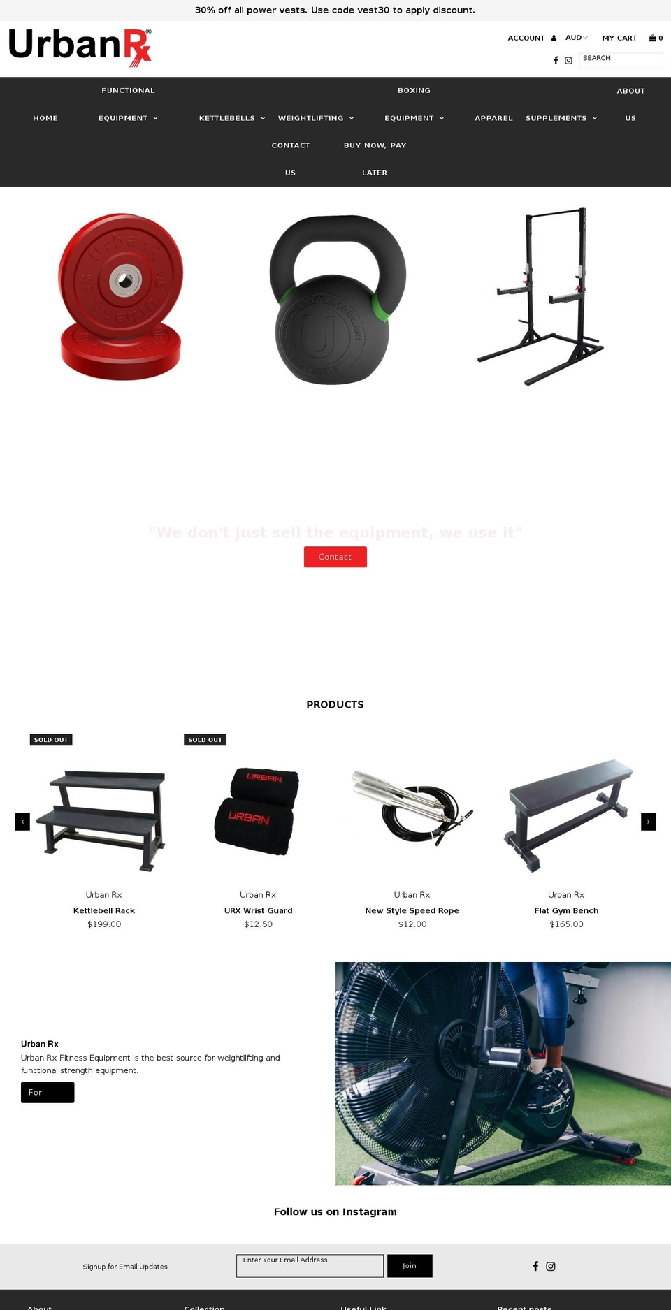 Copy of Fashionopolism Shopify theme site example urbanfitnessequipment.com.au