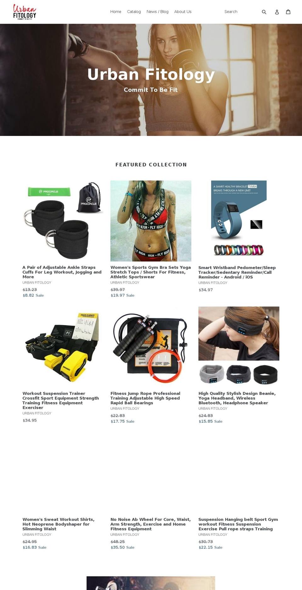 urbanfitology.com — Shopify storefront screenshot