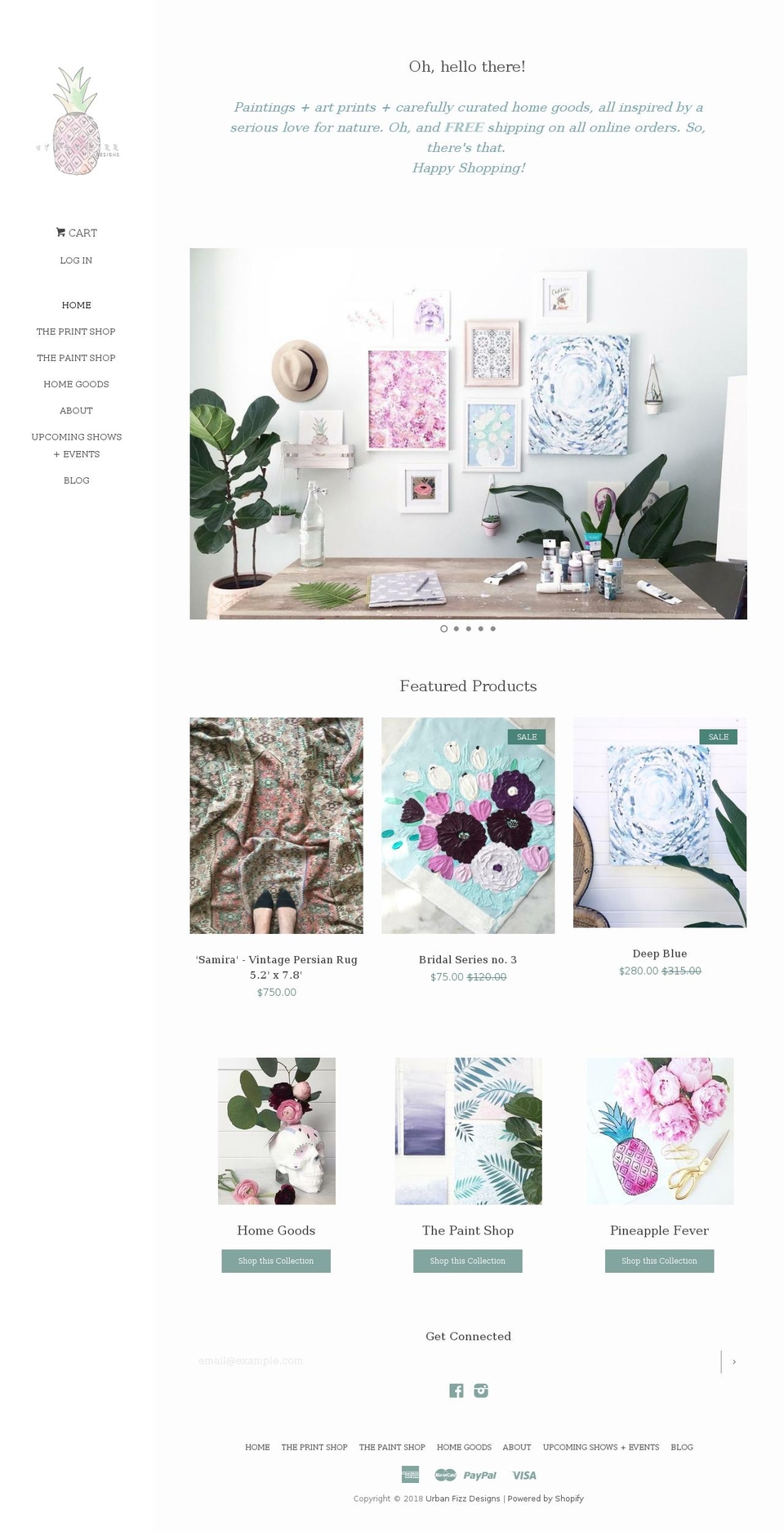 urbanfizzdesigns.com — Shopify storefront screenshot