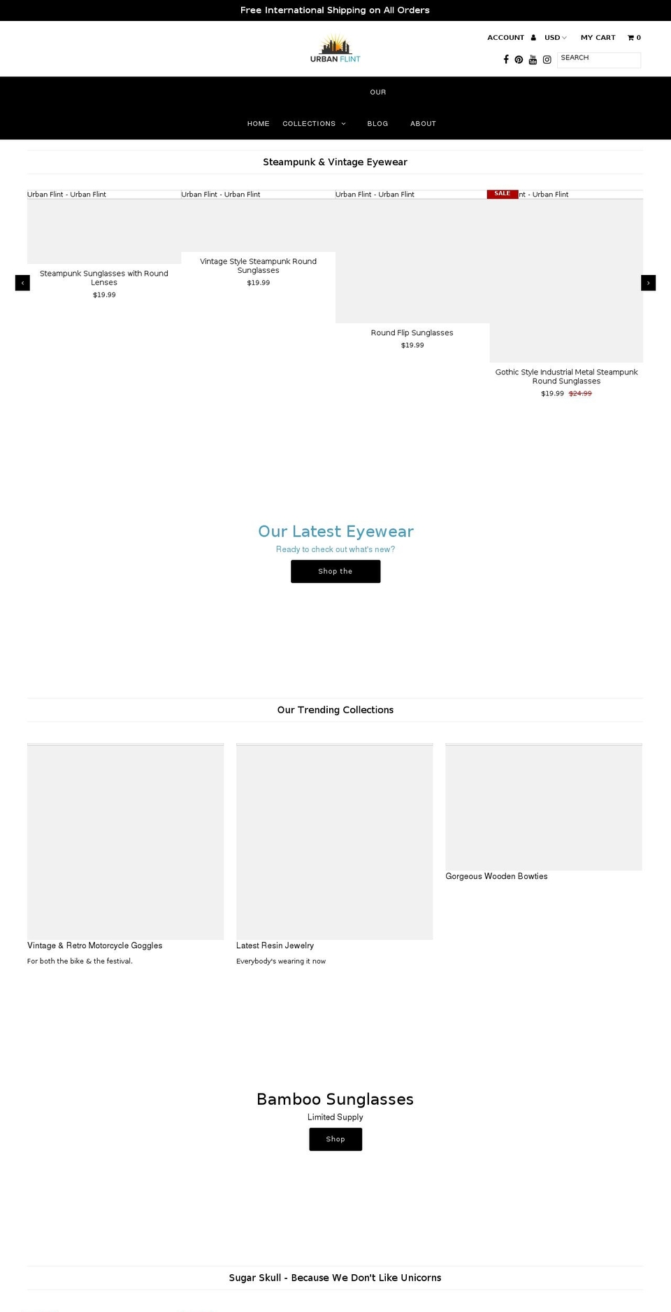 urbanflint.com — Shopify storefront screenshot