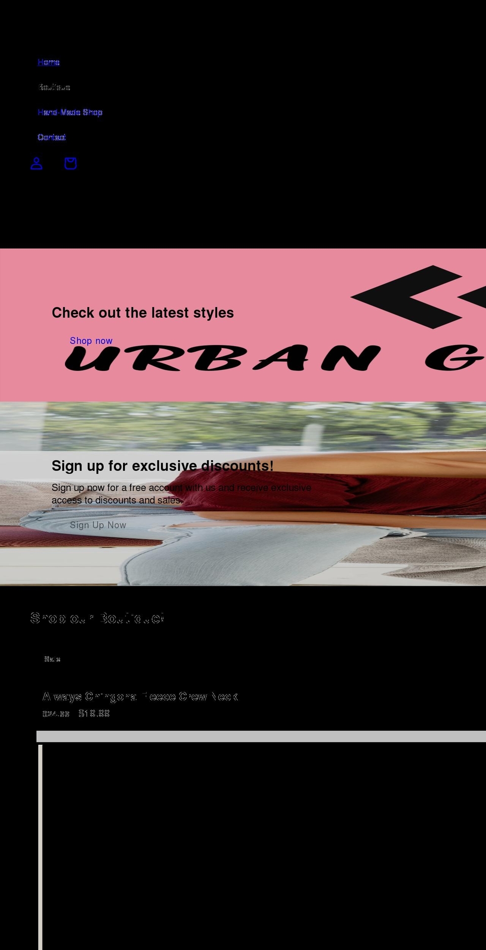 urbangemcreations.com shopify website screenshot