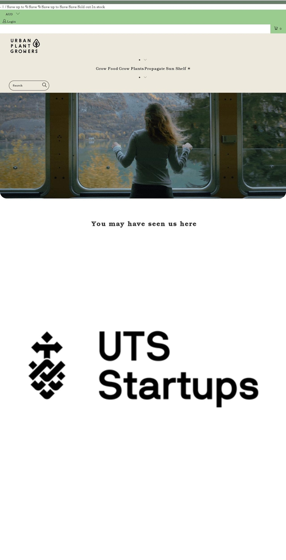 urbangrown.com.au shopify website screenshot
