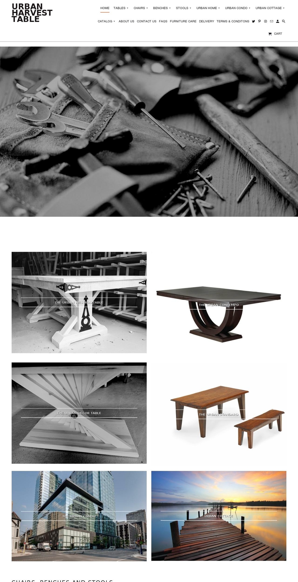 urbanharvesttable.com — Shopify storefront screenshot