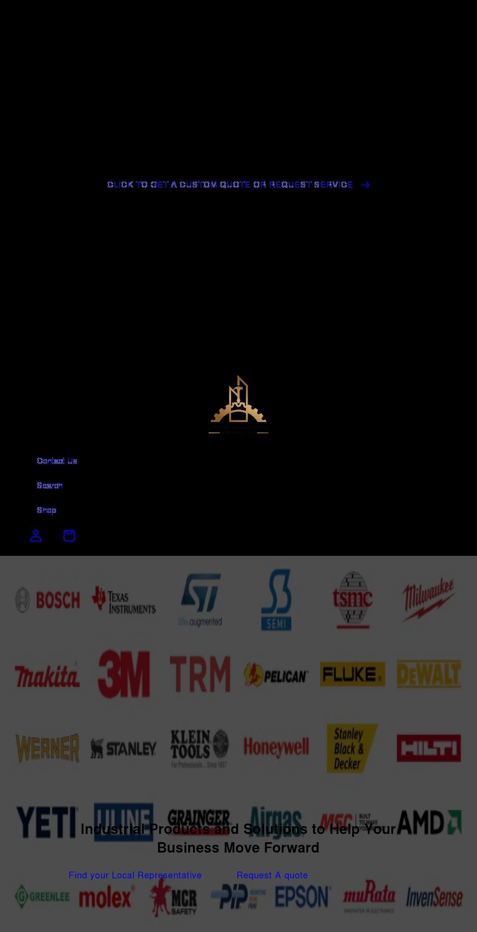 urbanindustrialproducts.com shopify website screenshot