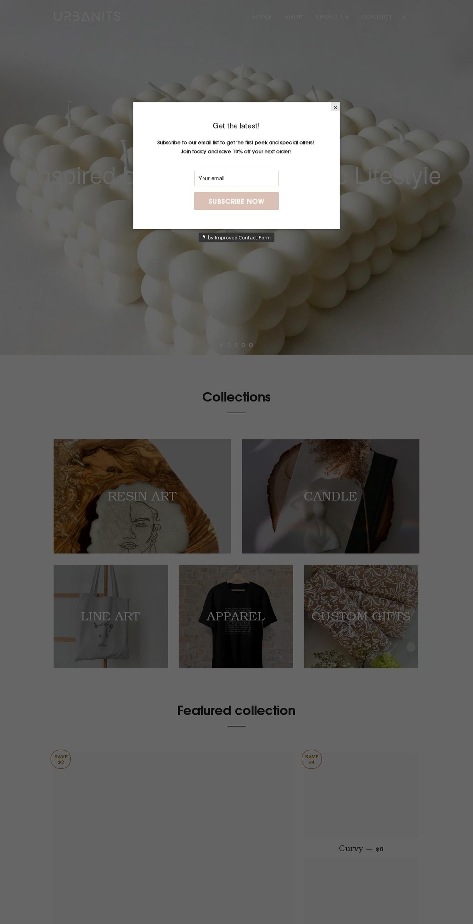 urbanits.ca shopify website screenshot