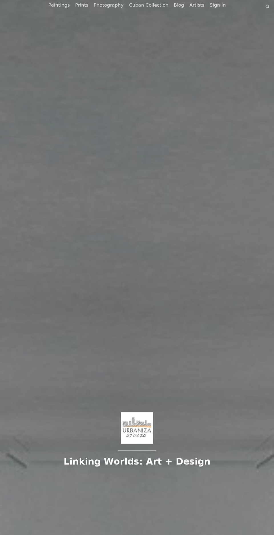 urbanizastudiogallery.com — Shopify storefront screenshot