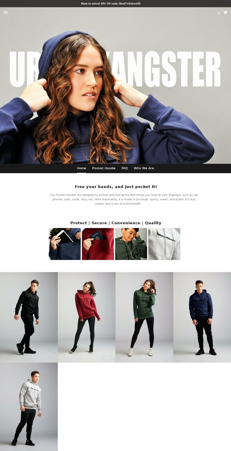 urbankangster.com shopify website screenshot