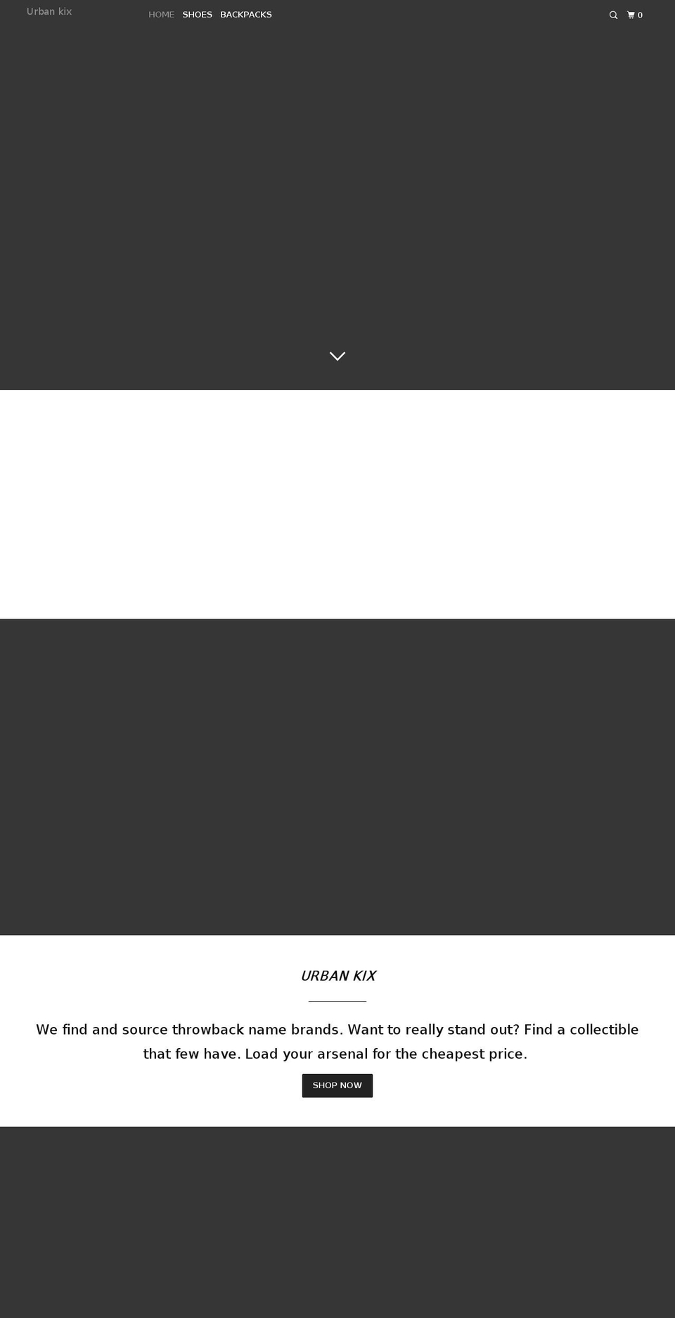urbankix.com — Shopify storefront screenshot
