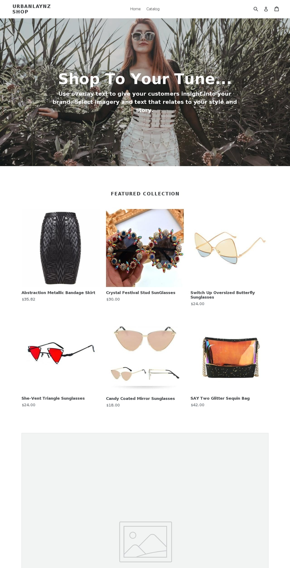 urbanlaynz.com — Shopify storefront screenshot