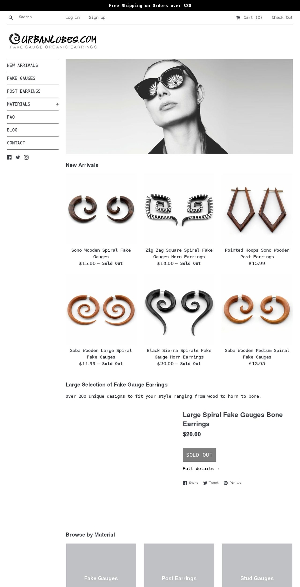urbanlobes.com shopify website screenshot