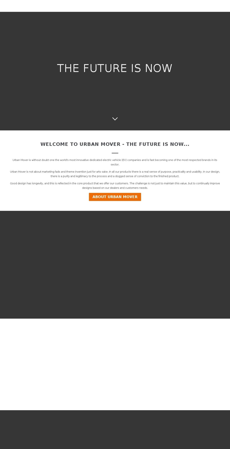 urbanmover.com shopify website screenshot