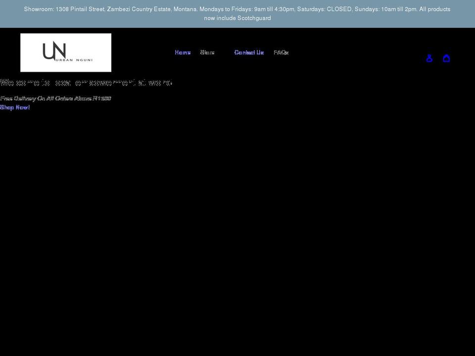 urbannguni.net shopify website screenshot
