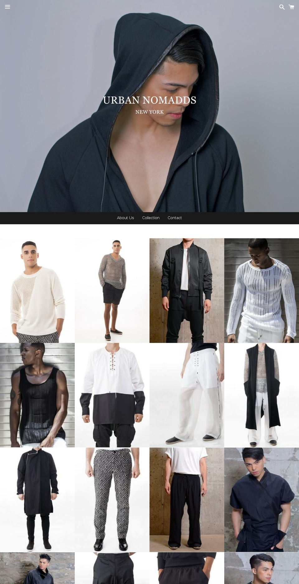 urbannomadds.com shopify website screenshot