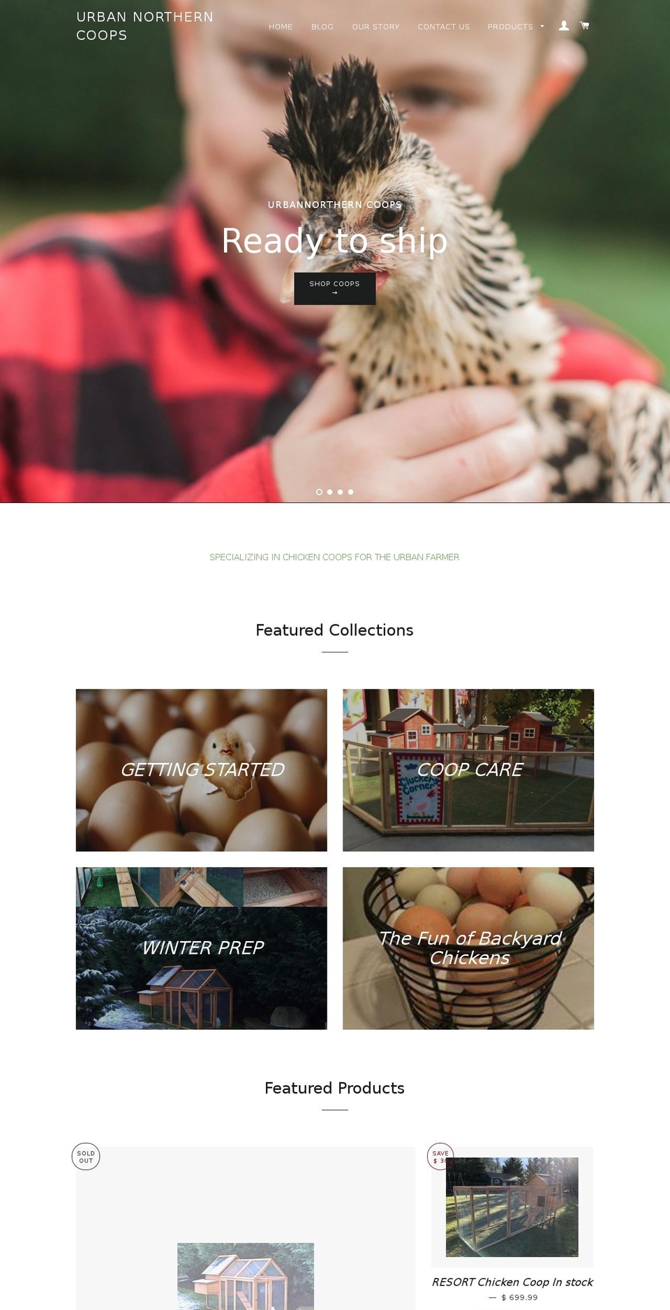 urbannorthern.com shopify website screenshot
