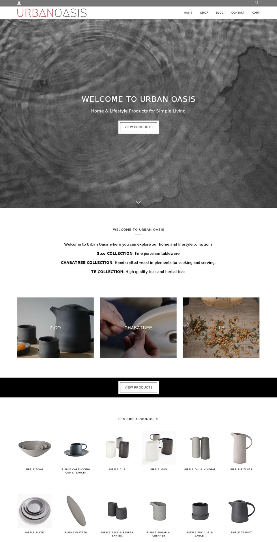 urbanoasis.com shopify website screenshot