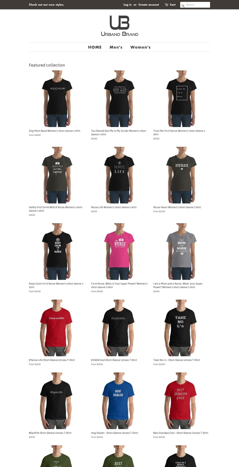 urbanobrand.com — Shopify storefront screenshot
