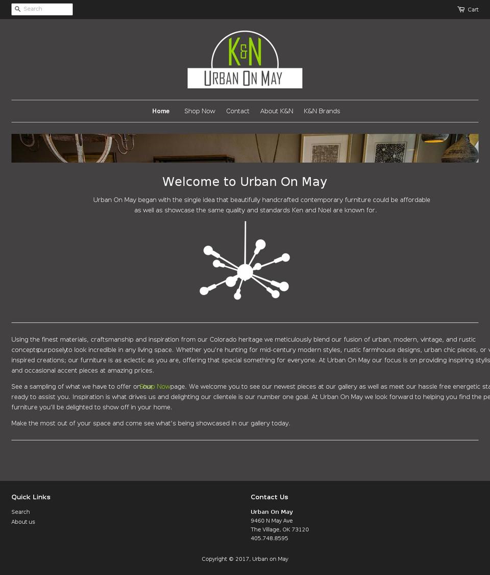 urbanonmay.com shopify website screenshot