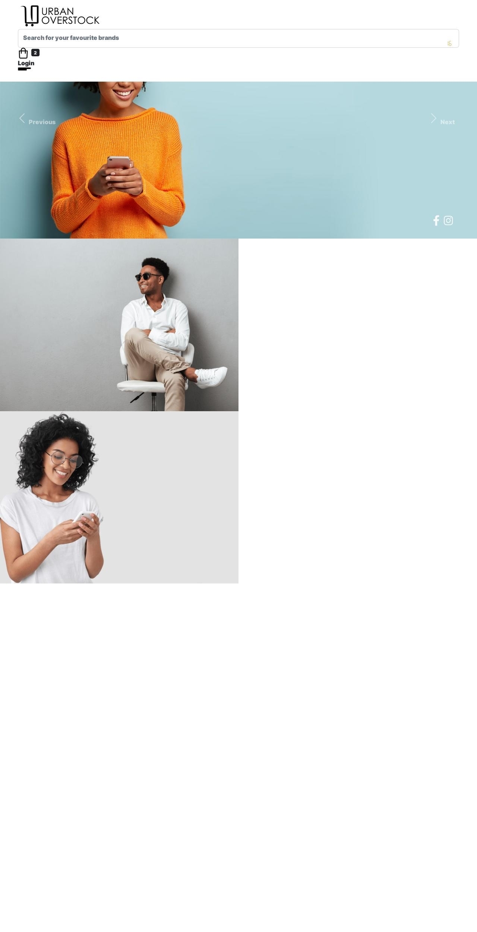 urbanoverstock.com — Shopify storefront screenshot