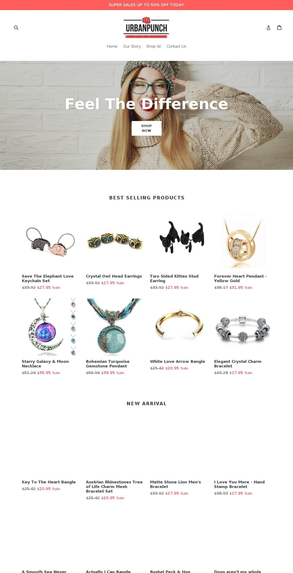 urbanpunch.com shopify website screenshot