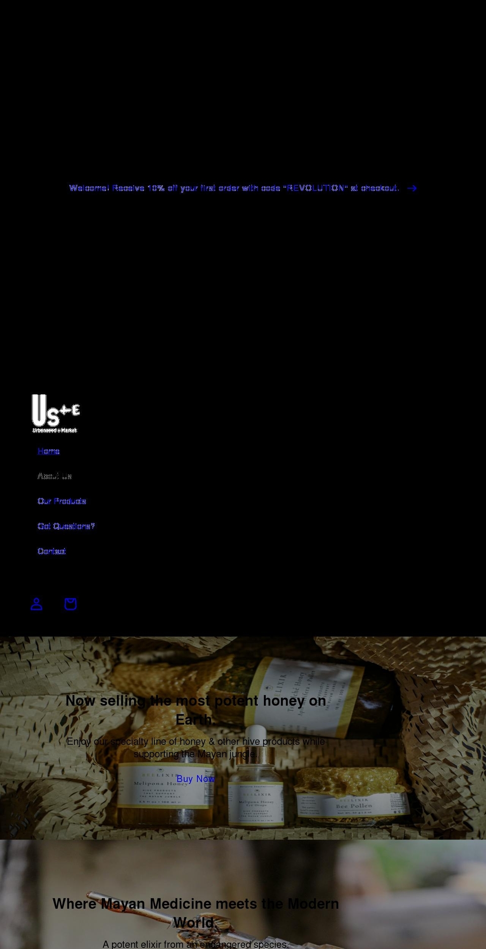 urbanseed.net shopify website screenshot