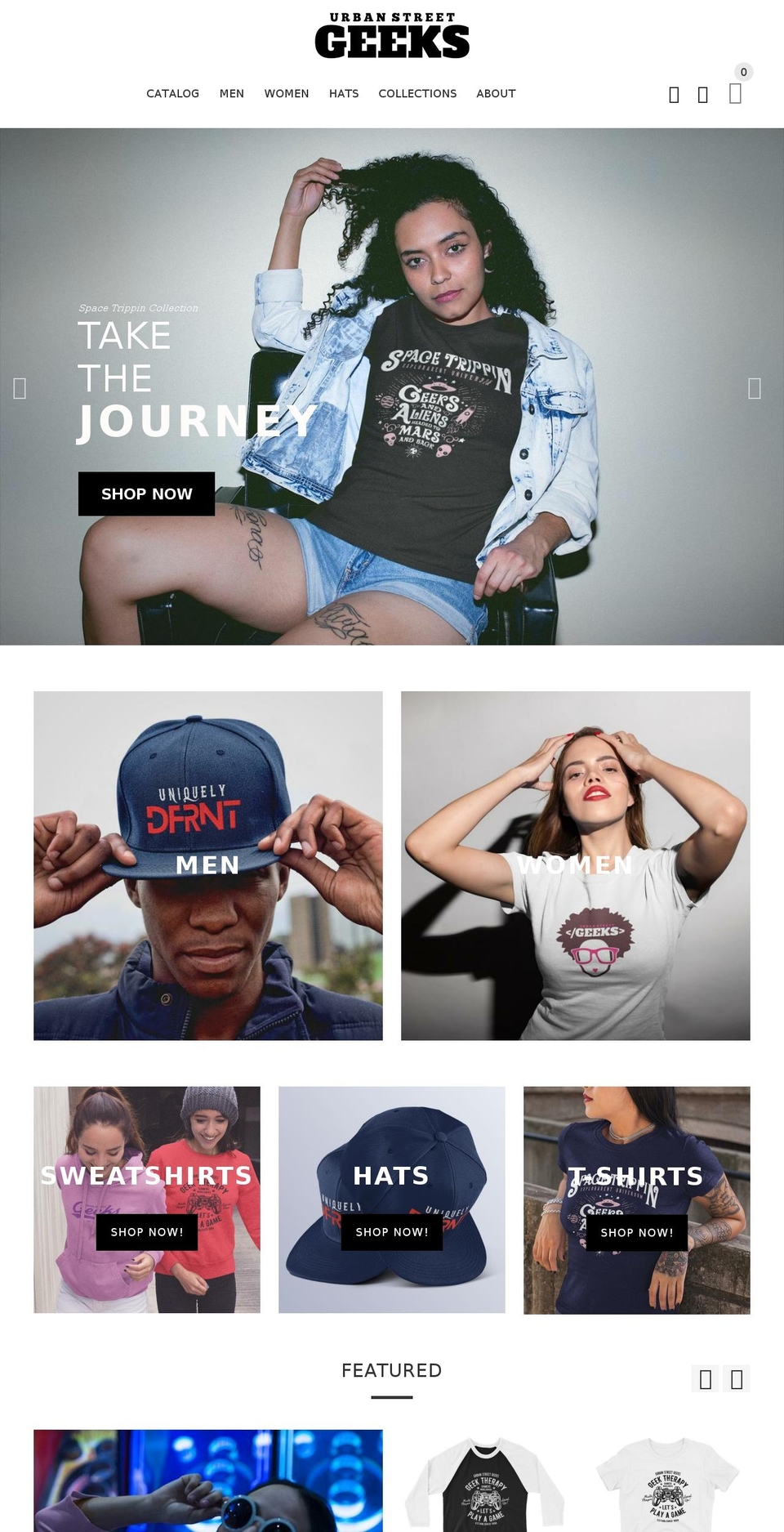 yourstore-v2 Shopify theme site example urbanstreetgeeks.com