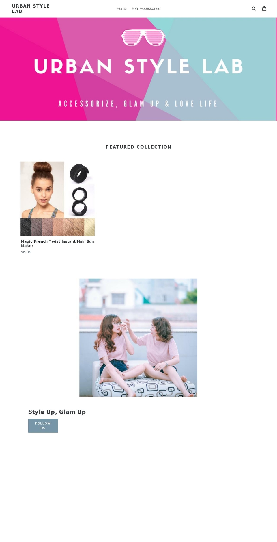 urbanstylelab.com — Shopify storefront screenshot