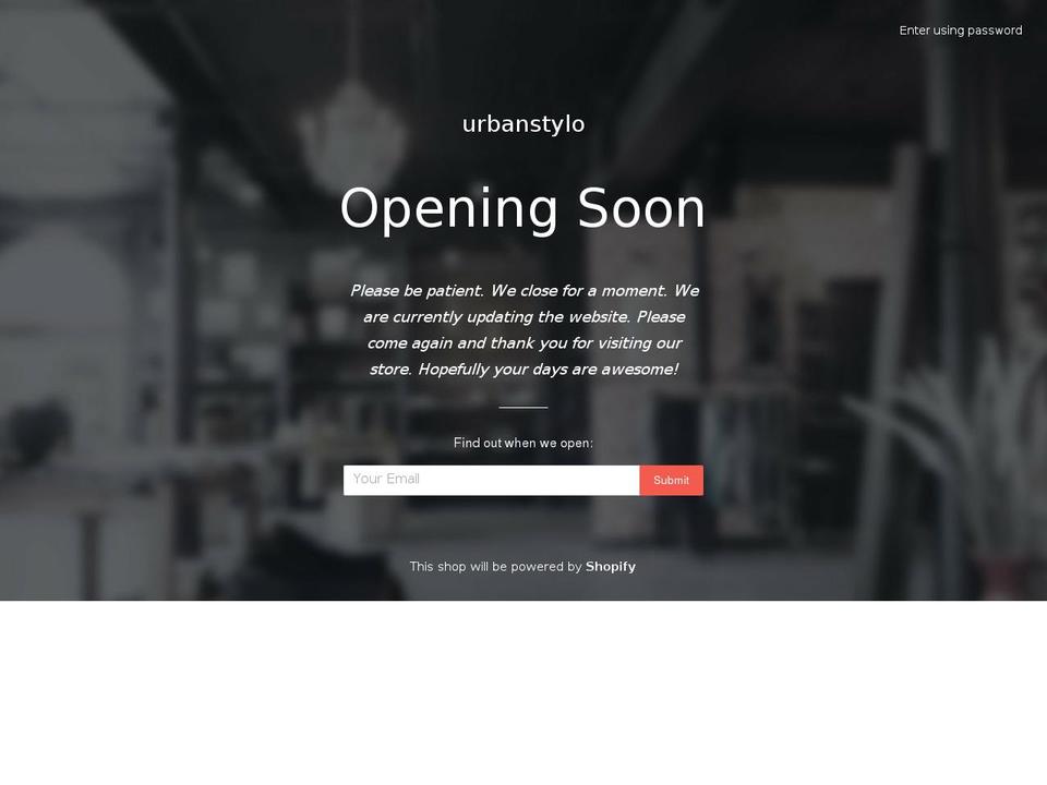urbanstylo.com shopify website screenshot