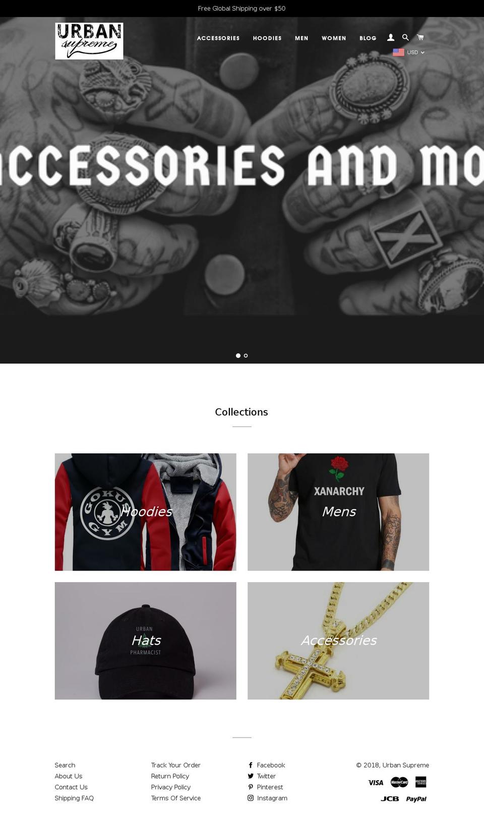urbansupreme.com — Shopify storefront screenshot