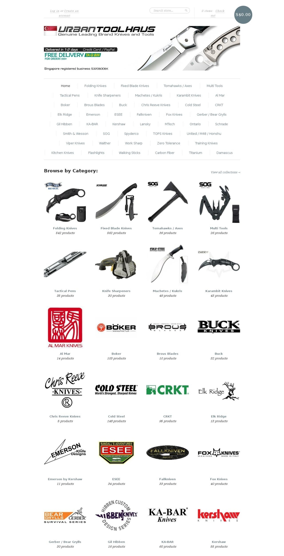 urbantoolhaus.com shopify website screenshot