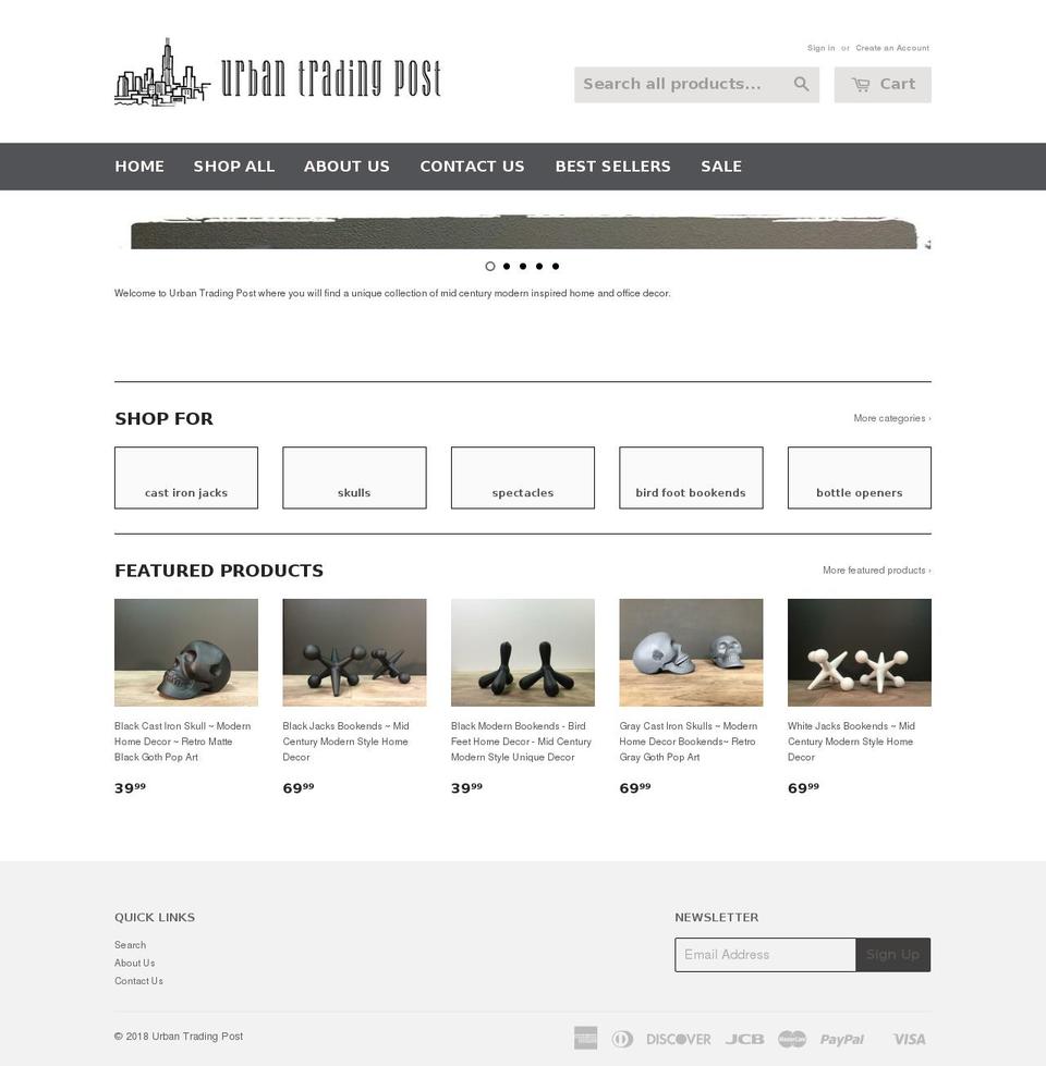 urbantradingpost.com shopify website screenshot
