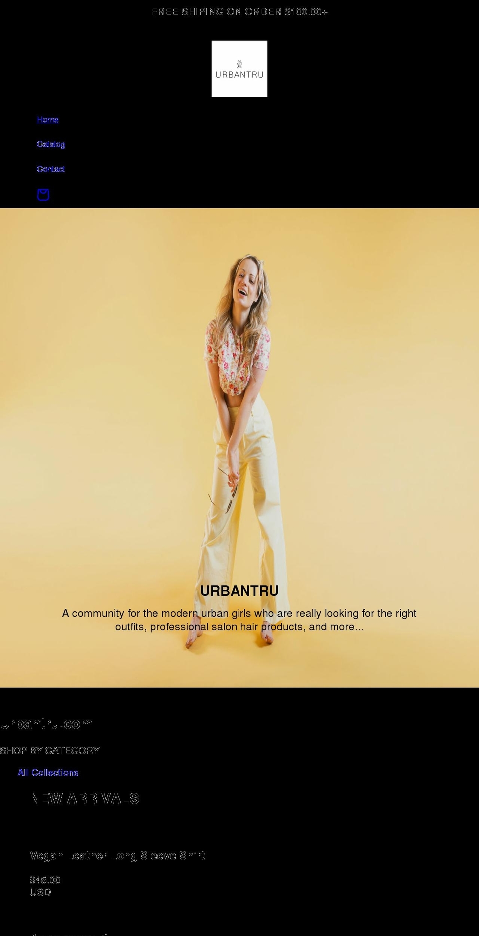 urbantru.com shopify website screenshot